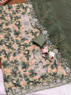 Royal Plum Floral Embroidered Suit Set