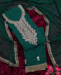 Emerald Grace Embroidered Suit Set