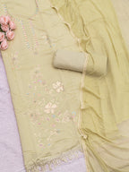 Sage Gold Grace Beaded Suit Set